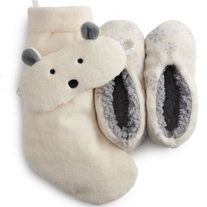 LC Lauren Conrad Stocking, Slipper & Eye Mask Set